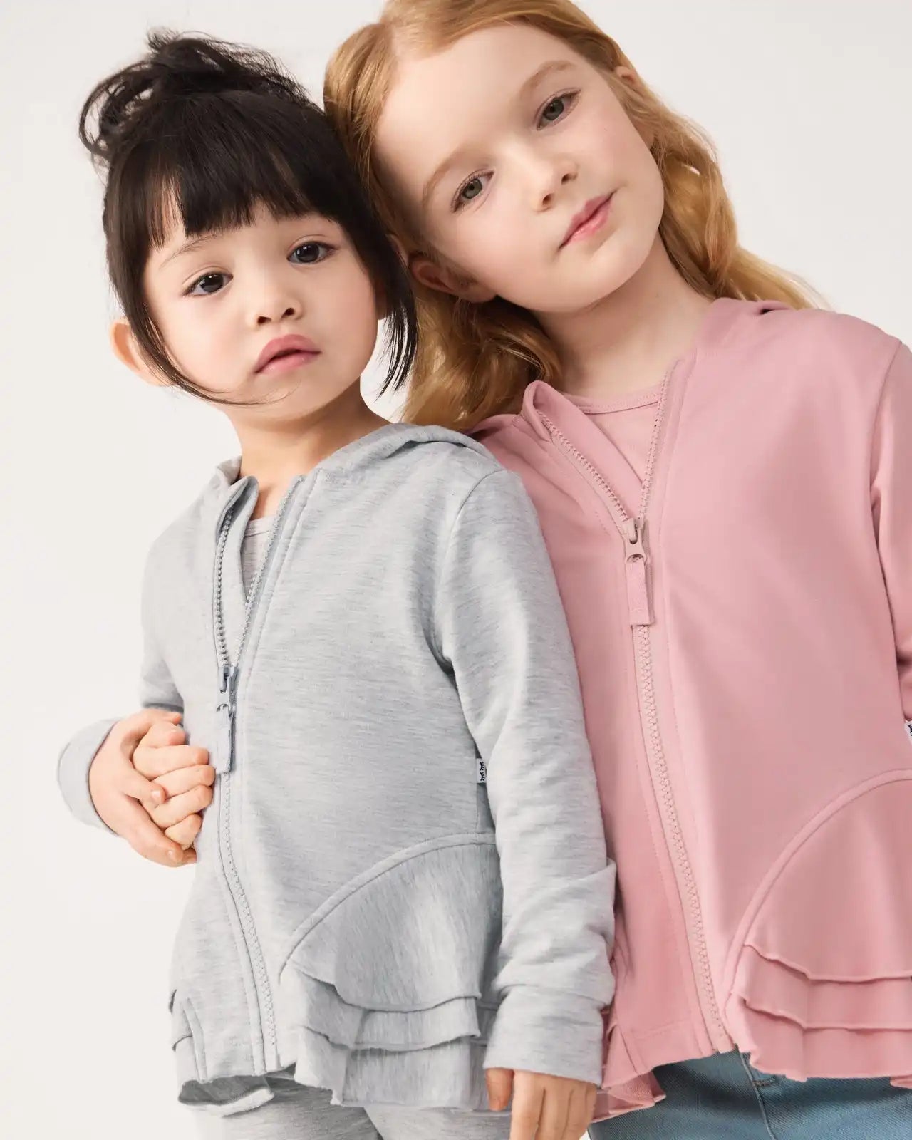 Mauve Blush Peplum Hoodie