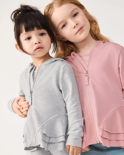 Mauve Blush Peplum Hoodie