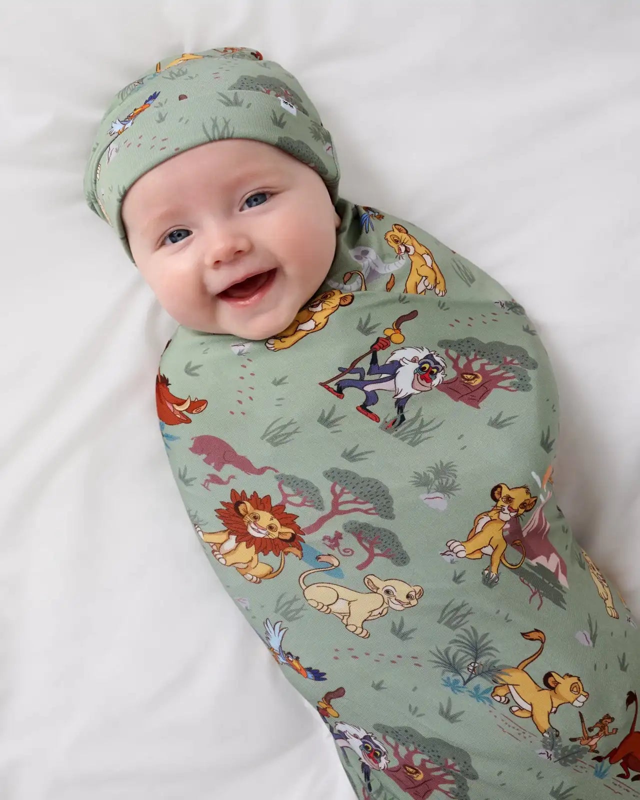 Simba's Safari Swaddle & Beanie Set