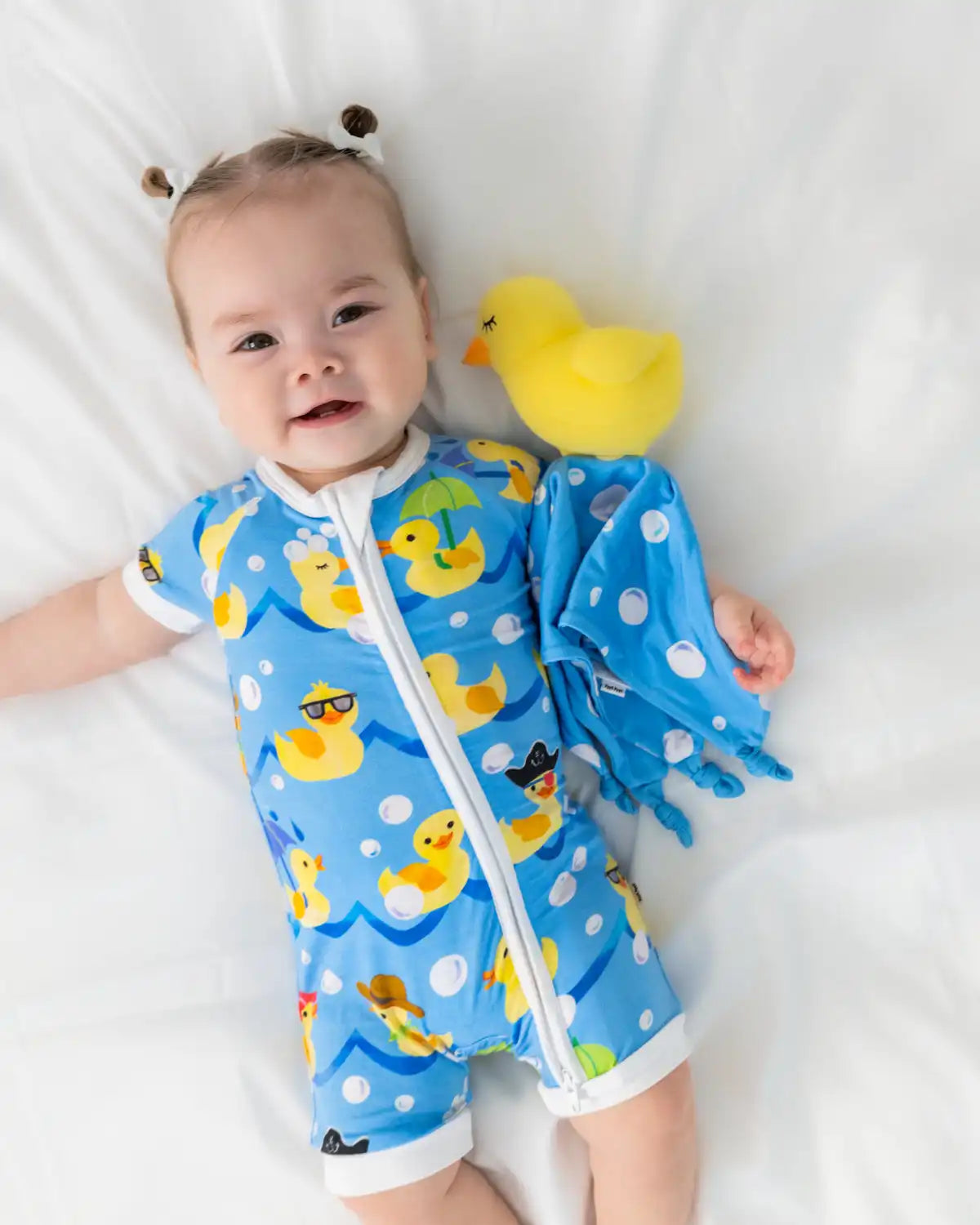 Bubbles the Rubber Ducky Sleepyhead Lovey