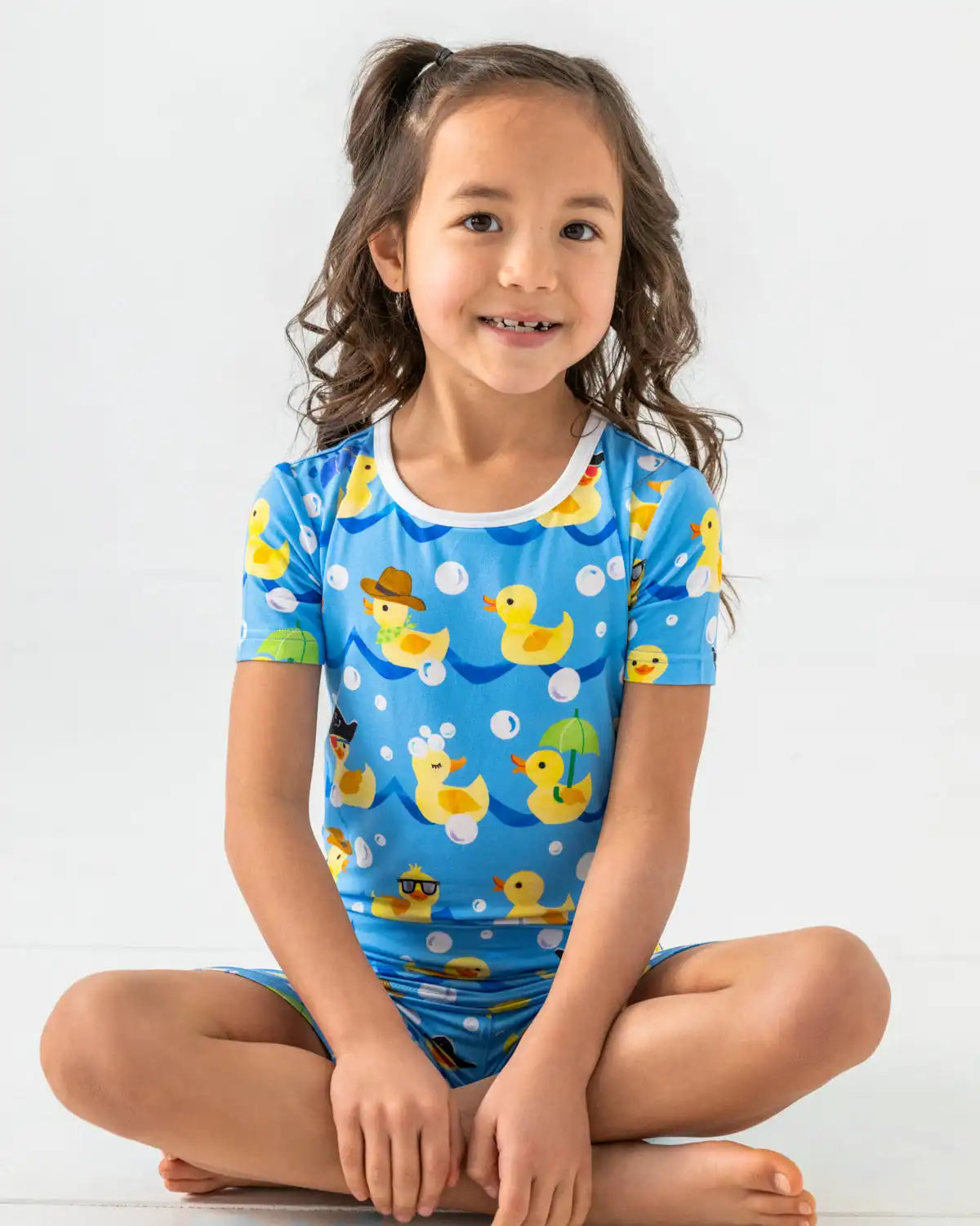 Splish Splash Two-Piece Short Sleeve & Shorts Pajama Set