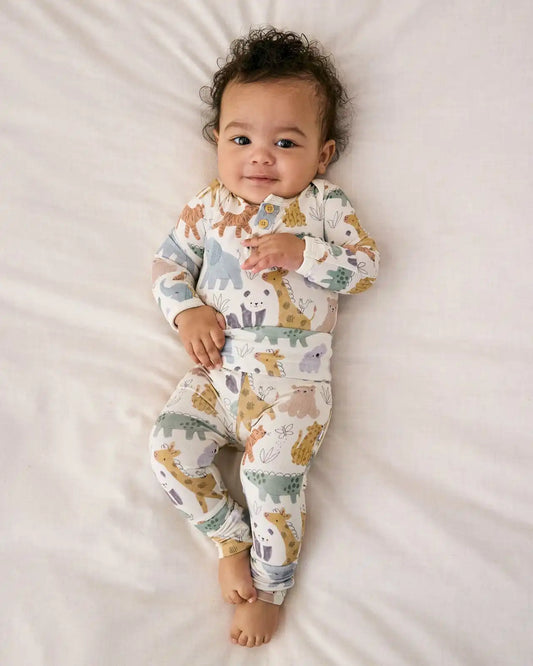 Sweet Safari Henley Bodysuit