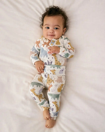 Sweet Safari Fold Over Legging