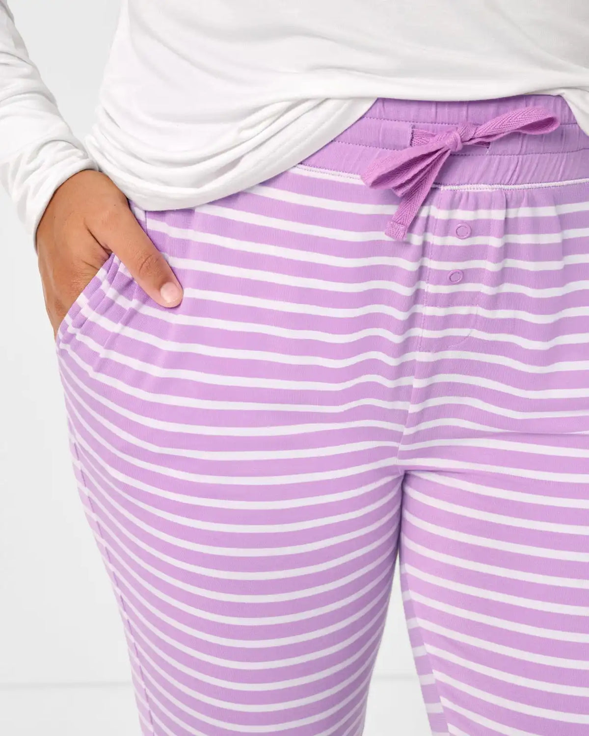 Sweet Orchid Stripe Women's Pajama Pants