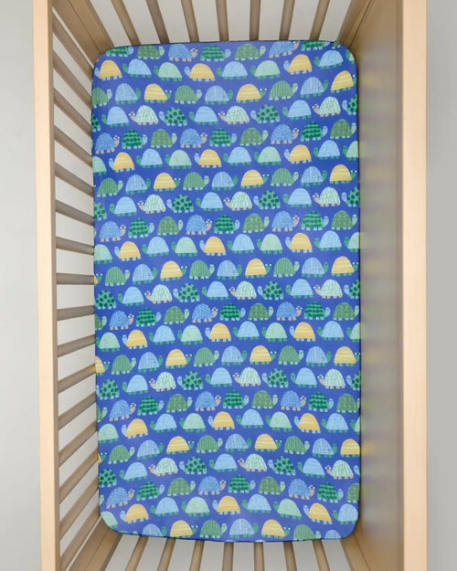 Shell Parade Fitted Crib Sheet