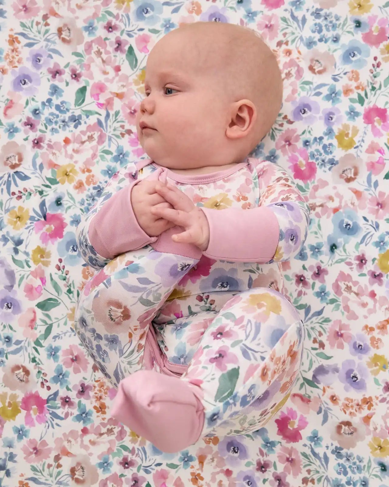 Tiny Blooms Crescent Zippy