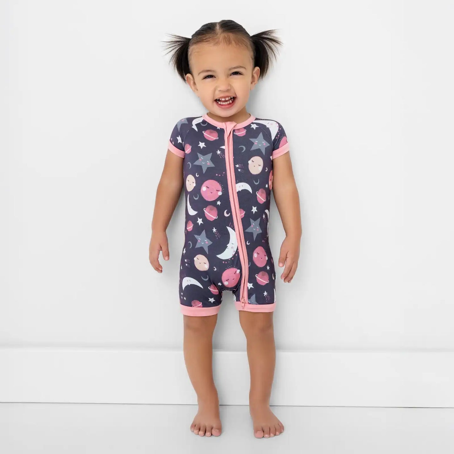 Pink To the Moon & Back Shorty Zippy