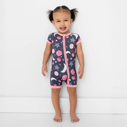 Pink To the Moon & Back Shorty Zippy