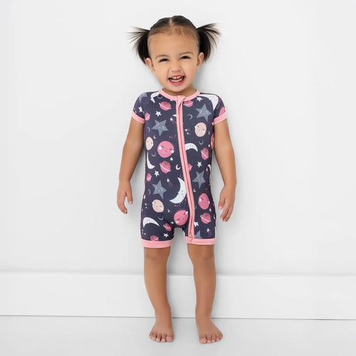 Pink To the Moon & Back Shorty Zippy