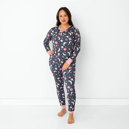 Pink To the Moon & Back Women's Pajama Pants