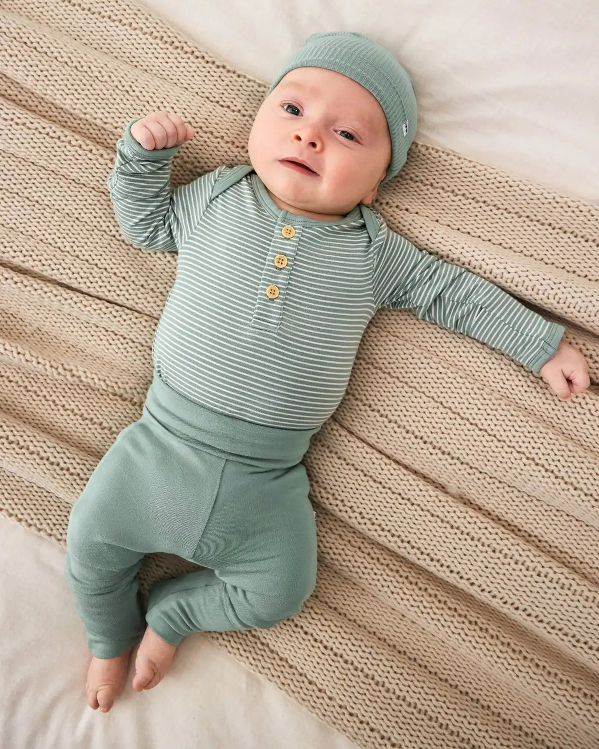 Willow Stripe Henley Bodysuit