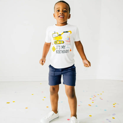 Birthday Builders Construction Graphic Tee