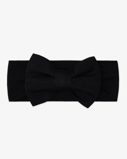 Black Luxe Bow Headband