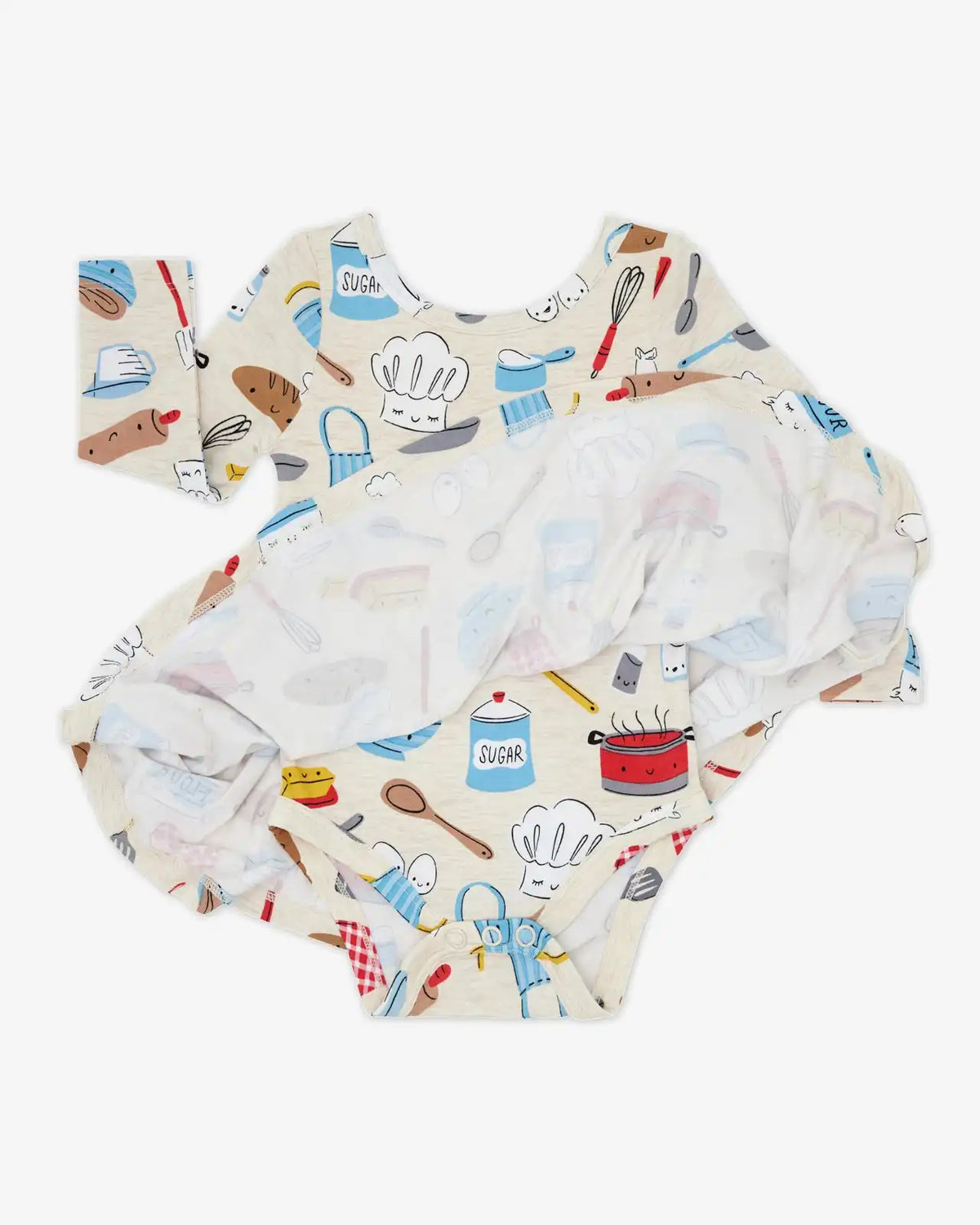 Little Chef Twirl Dress with Bodysuit