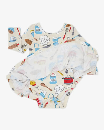 Little Chef Twirl Dress with Bodysuit