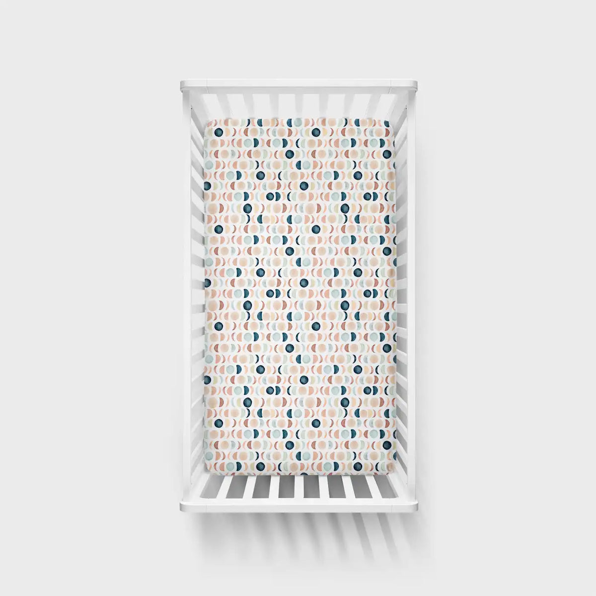 Luna Neutral Fitted Crib Sheet