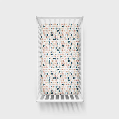 Luna Neutral Fitted Crib Sheet