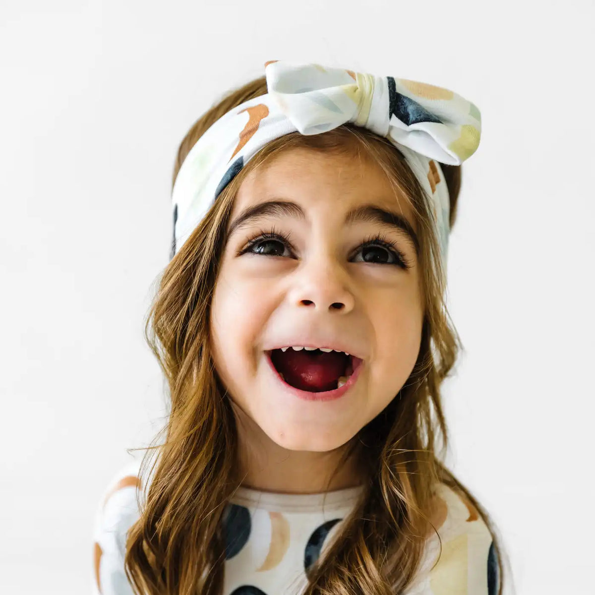 Luna Neutral Luxe Bow Headband