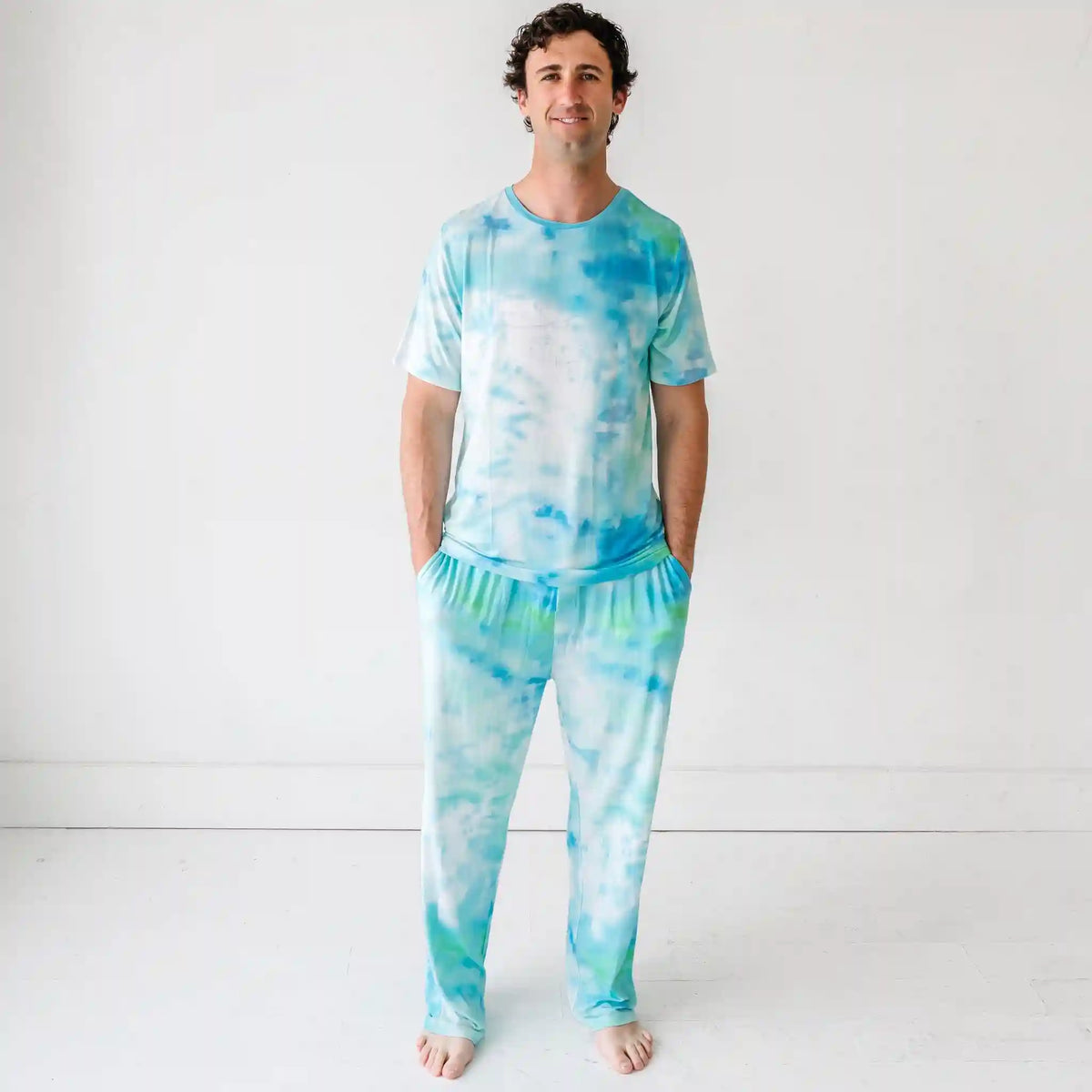 Tidepool Watercolor Men's Pajama Pants