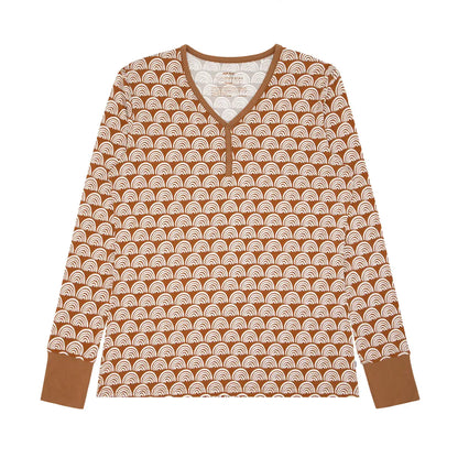 Rust Rainbows Women's Pajama Top