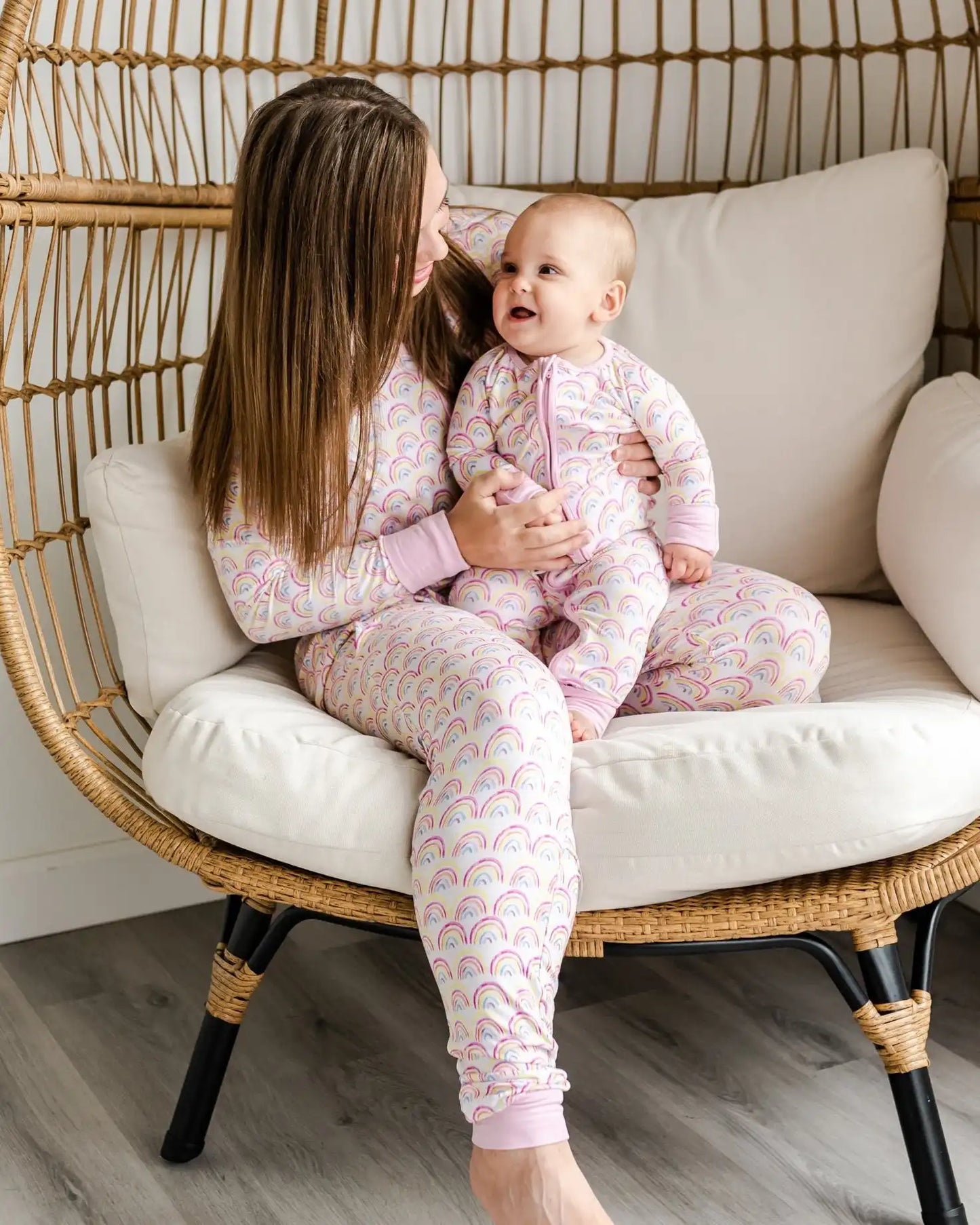 Pastel Rainbows Women's Pajama Pants