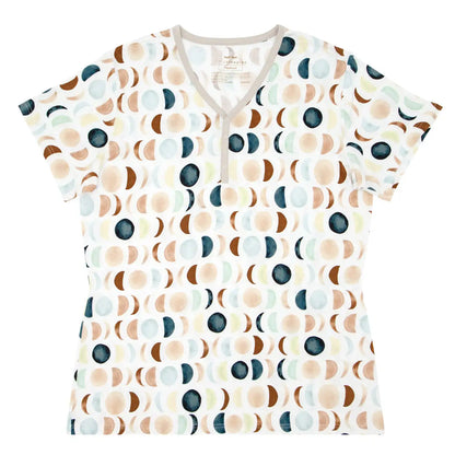 Luna Neutral Women's Short Sleeve Pajama Top