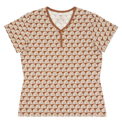 Rust Rainbows Women's Short Sleeve Pajama Top